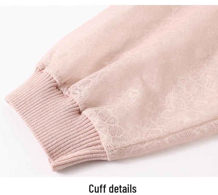 2026 Spring Collection: Stylish Ice Silk Blouse & Gauze Sleeve Knit Top for Moms, Perfect for Middle-Aged and Elderly Women In Spring and Autumn.