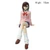 Hot Anime Dandadan Ayase Momo Shiratori Aira Sitting Posture S.H.Figuarts Transformed Assembly PVC Figure Plaything Action Figures Gift