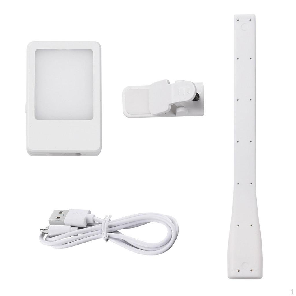 Clip on Book Flexible Mini Light, Rechargeable Reading Light Lamp for Women Men