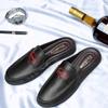 Men'S Sandals Wear Half Slippers For Men Genuine Leather Mens Shoes Summer Breathable Luxury Shoes Casual Loafers Man Moccasins