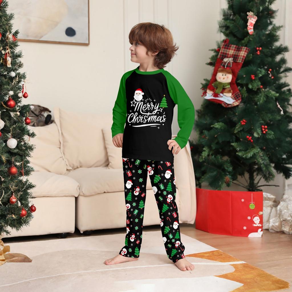 Prints Family Matching Long Sleeve Tops+Pants Set Family Matching Sets
