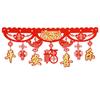 Decorative Chinese New Year Dragon Banners Felt Spring Festival Hanging Flag  Lunar New Year