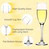 12-teiliges klassisches Champagnerflöten-Set, 170 ml, elegante Champagnergläser mit Stiel, kristallklar, Sektglas