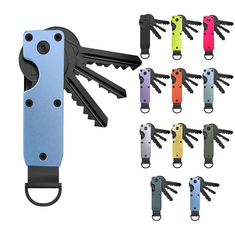 Versatile Metal Key Holder Compact Design for Easy House Key Management Multiple Colors