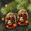 Cute Halloween Decorations Spooky Halloween Ghost Ornaments for Indoor Home Decor Acrylic Ghost-themed Hanging for Reading