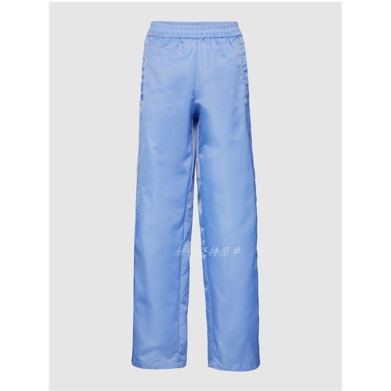 

Yanzi Export Pure Original High-End Stylish Sexy Brand Blue Sports Series Fashionable Charging Material Tops + Pants Blue/Single Pants XL