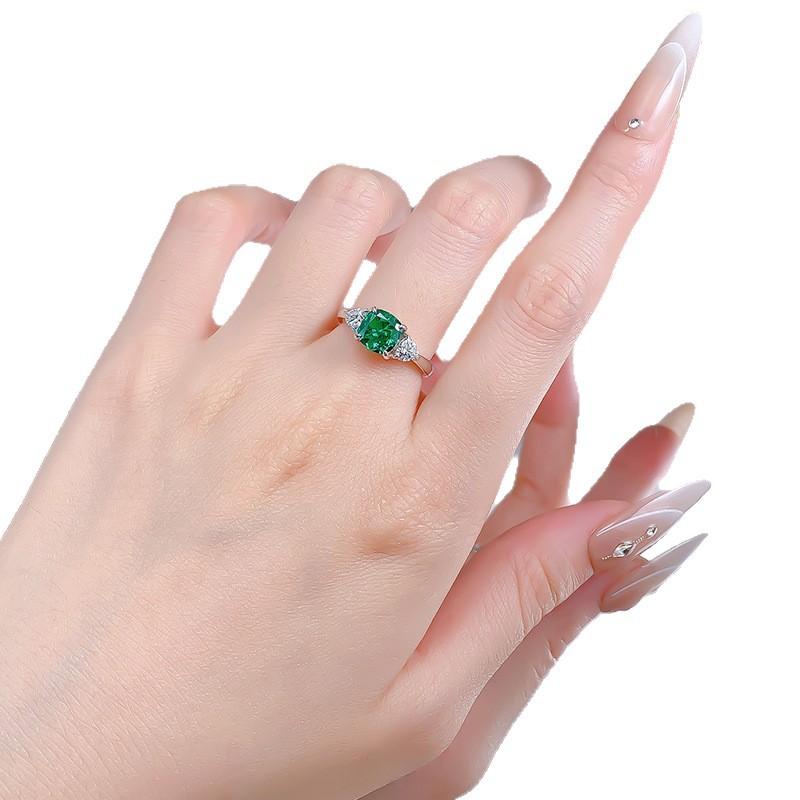 Imported Pargreen Diamond 2 Carat High Carbon Diamond Ice Flower Cut Ring Daily