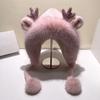 Kawaii Plush Cap Thickened Ear Protection Cap Fashion Winter Hat  for Women