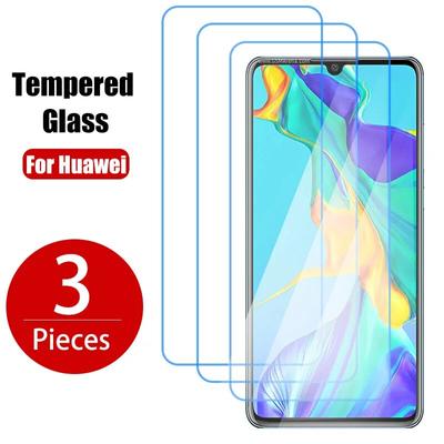 3PCS tvrdené sklo pre Huawei P30 P40 P20 Pro Lite E 5G Nova 5T Ochranná fólia pre Huawei Mate 20 Lite P Smart Z 2021 2019