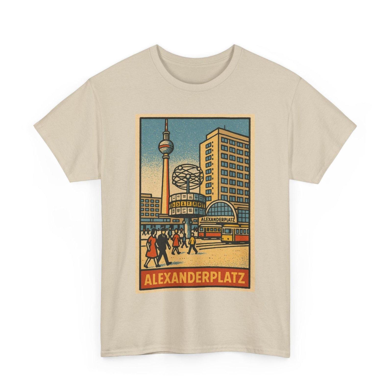 Alexanderplatz Berlin T-Shirt: Retro Comic Style Germany Landmark XL