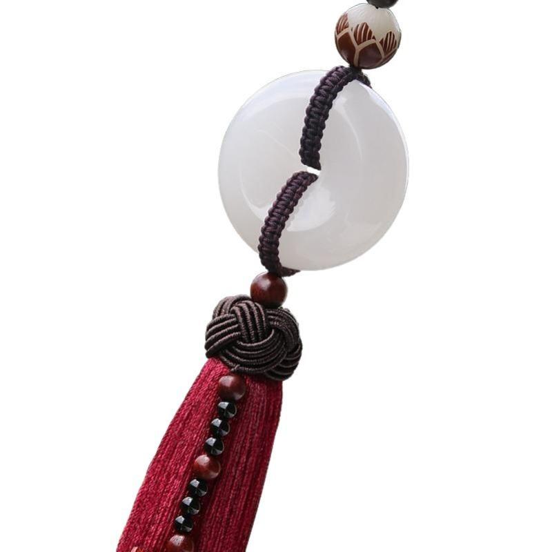 Exquisite High-end Jade Car Pendant Interior Decoration Men's and Women's Safety Protection Creative Hanging Accessories