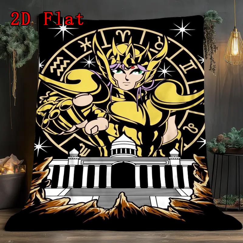 Holy warrior 2D Flat Pattern Flannel Blanket High quality All Seasons Warmth and Comfort Perfect for Christmas Gifts.MMT0918488