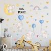 Neue Cartoon Baby Elefant Ballon Regenbogen Wand Aufkleber Kinderzimmer Wohnzimmer Schlafzimmer Hintergrund Dekorative Wand Papier