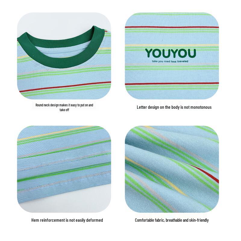 Boys' Summer Cotton Short Sleeve T-Shirt