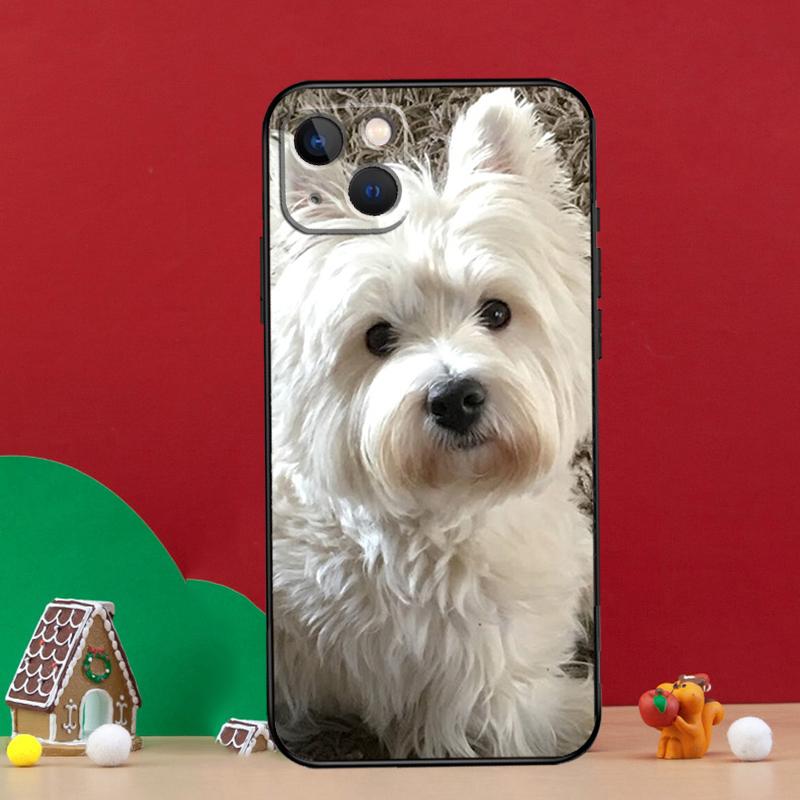 Westie Dog Case For iPhone 15 12 14 Pro Max 11 13 Mini Plus XR X XS Max Phone Back Cover
