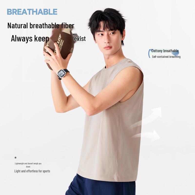 MINISO Men's Pure Cotton Sleeveless T-shirt