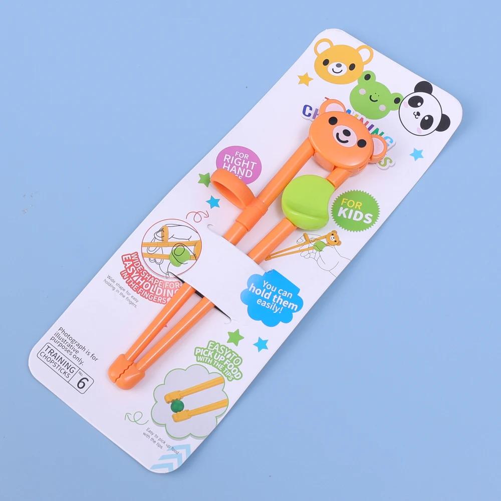 

Children Chopsticks for Beginners Baby Auxiliary Eating Chopsticks Learning Cartoon Animal Tableware Training Kids Enlightenment