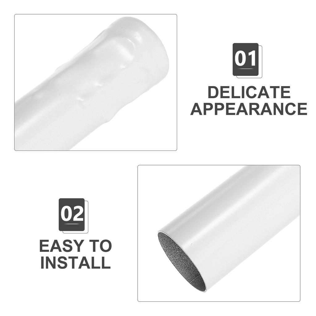 6pcs Chandelier Sleeves 3.93X1.06X0.98In Iron Hanging Lamp Base Covers Compatible With E14 Bulbs Diy Lighting Decor