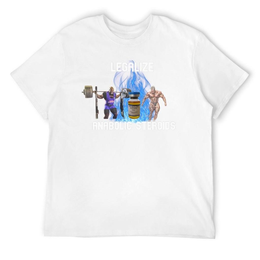 Legalize Anabolic Steroids T-Shirt Shirts Graphic Tees Summer Tops Aesthetic Clothes Korean Fashion T Shirts for Men Cotton
