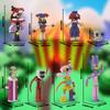 8 Pack Amazing Digital Circus Building Blocks Model Kit,Horror Animated Movie Figure Gifts for Child Adult(450PCS)