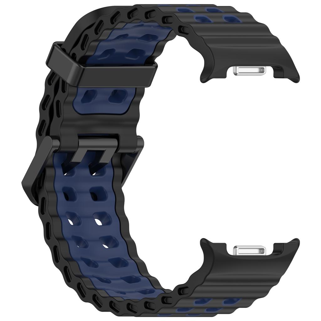 Two-Tone Sports Silicone Strap For Samsung Galaxy Watch 8 2025 Marine Band Bracelet For Galaxy 8 Classic /8 40 44mm Watchband