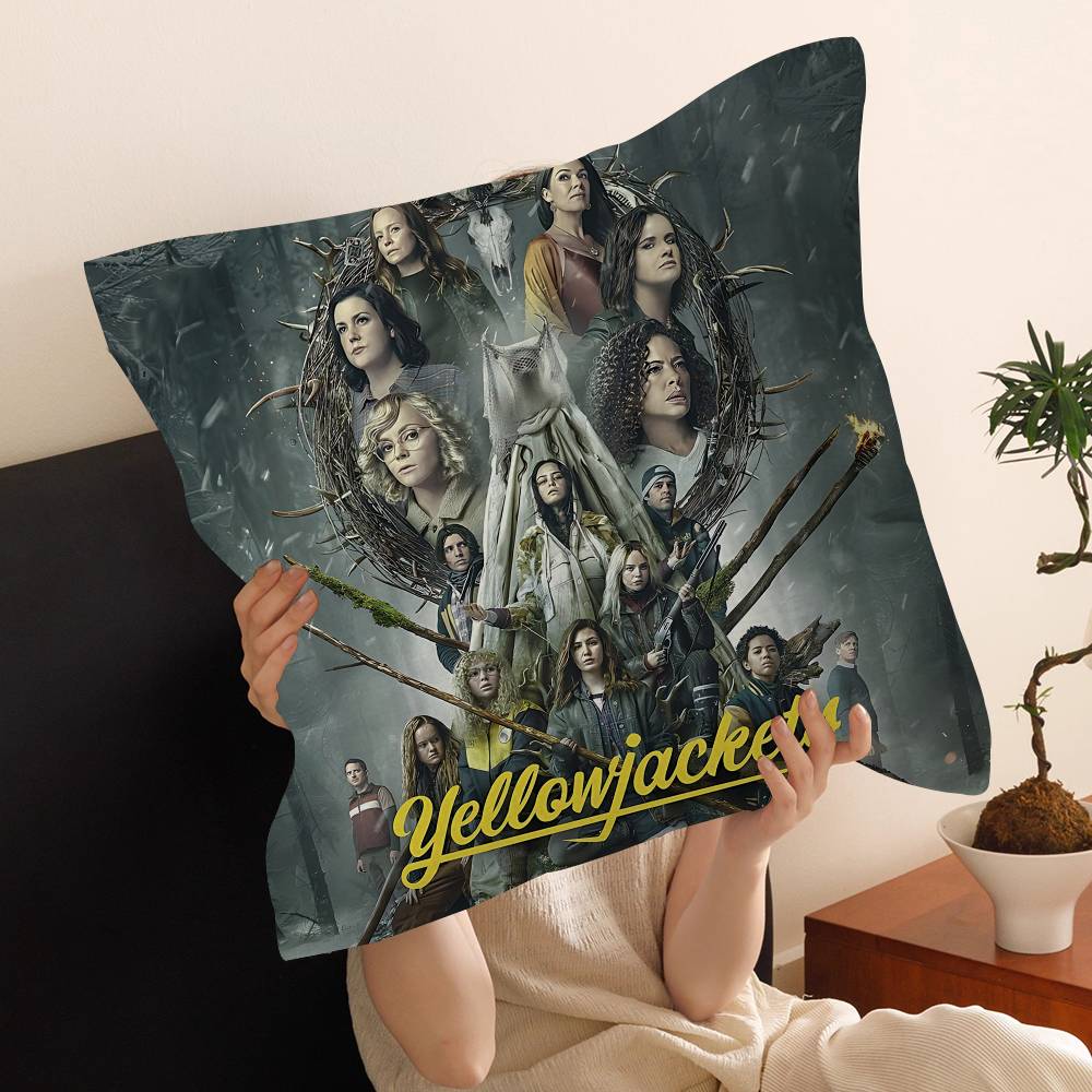 Psychological Horror Series Yellowjackets Personalized Picture Text Home Decorative Pillows Household Gifts 45x45cm
