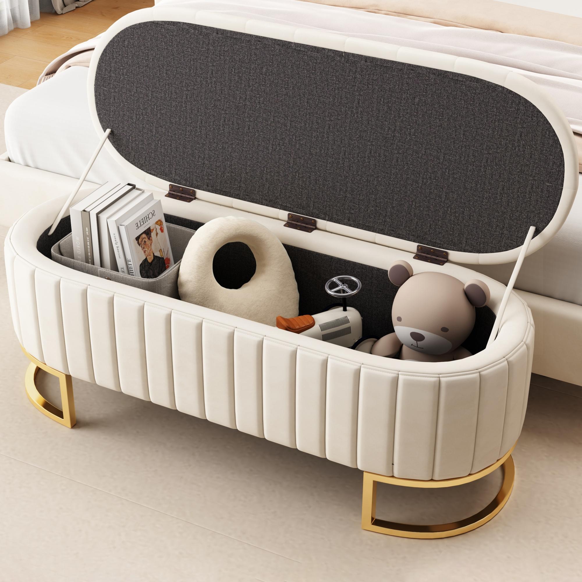 Storage sleeping trunk and footstool 120