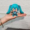 Kawaii Hatsune Miku Fufu Chibi Figurine Cartoon Doll Desktop Ornament Action Figures Models Anime Collectibles VOCALOID PVC Poseable Articulated Scale