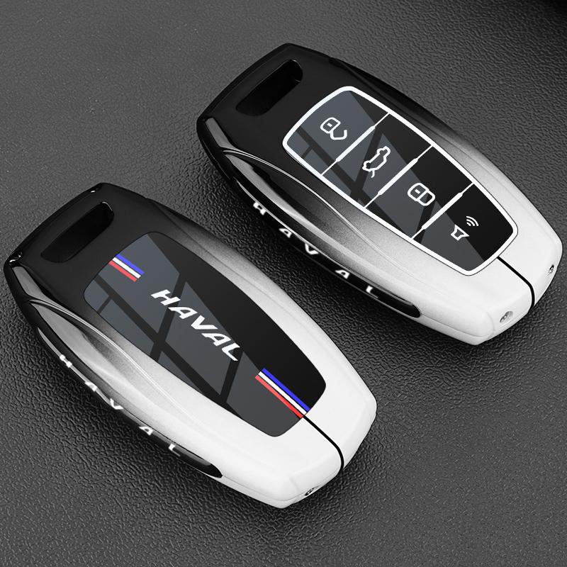 Genuine Leather Auto Key Fob Cover Case Fit For Great Wall Haval Series H6 Series H9 Series H2 M6 Cool Dog Plus Owl Dragon Max F7 Series F7X F7H H8