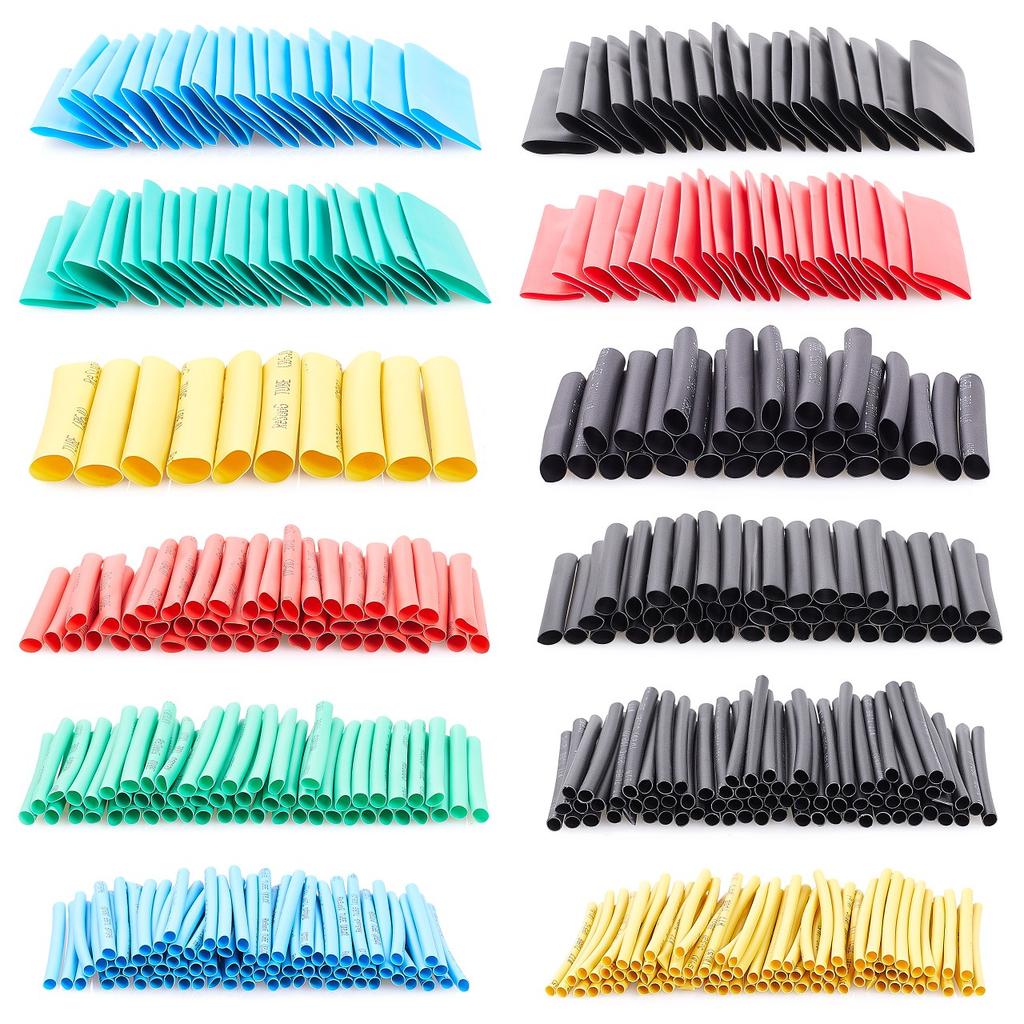 Crimping Tool for Ferrules + 1200 Insulated Ferrules + Heat Shrink Tubing 510 Pcs.