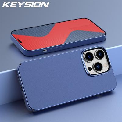 KEYSION Shockproof Matte Case for iPhone 15 Pro Max 15 Plus Hard PC Phone Back Cover for iPhone SE 2022 11 12 13 14 15 Pro Max