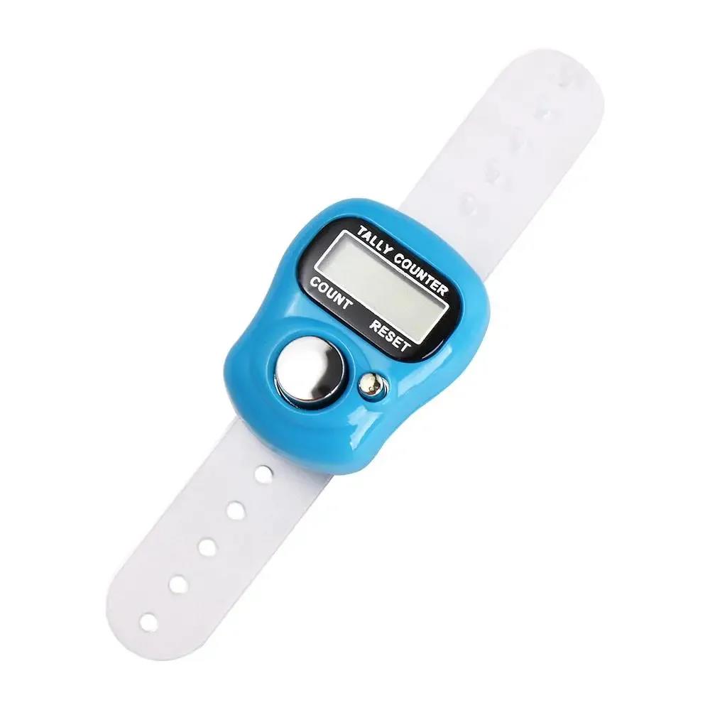 Weave Tools Mini Finger Ring Tally Counter Electronic Hand Held Knitting Row Counter Digital Stroke Counters Scoring Tool 1