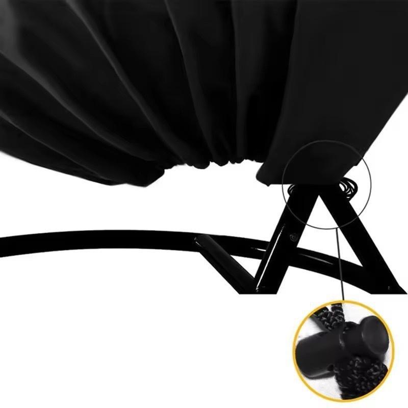 Chair Cover Anti-Dust Hanging Chair Cover with Zipper and Buckle Waterproof Windproof Swing Outdoor Garden Swing Egg Chair Cover