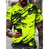 Herren T-Shirt mit flachem Digitaldruckmuster - Untexturiert, kurzärmlig