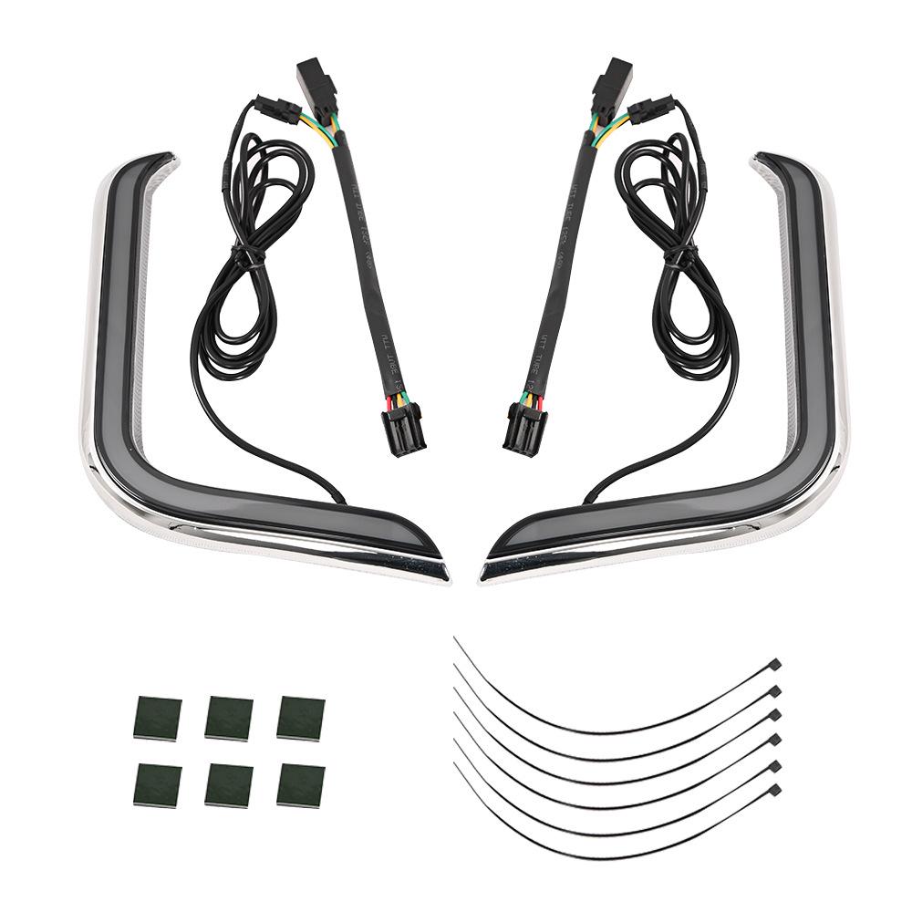 Black Chrome Motorcycle Headlight for Harley 96-13 Road/Street Glide & Road King