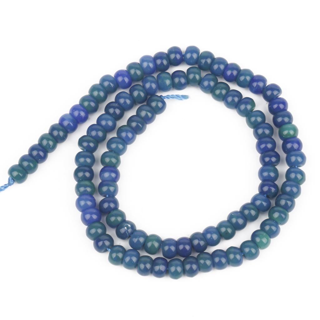 4x6mm 1pcs Natural Stone Beads Gradient Color Jades Chalcedony Abacus Loose Rondelle Beads For Jewelry Making DIY Earrings Bracelet