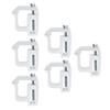 6pcs Truck Retaining Clamps 2in Throat Depth Aluminum Alloy Truck Cap Topper Campers Mounting Clips