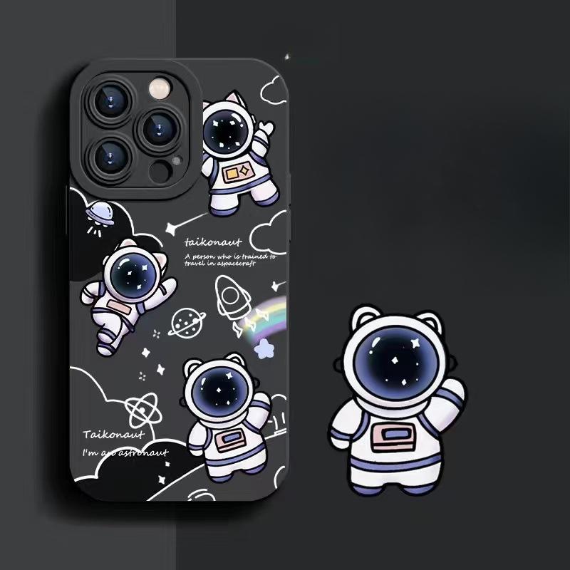

Астронавт Звездного Неба Подходит для 15promax Персонализированный 14pro Чехол для Телефона Apple 16plus Противоударный 13 Креативный 12 iphone7p/8p