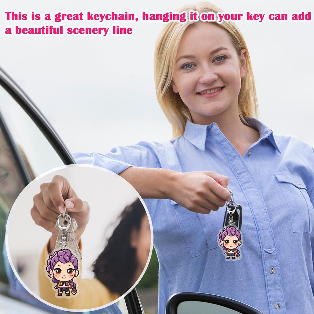 Acrylic Keychain Pendant – Cute Decorative Gift For Student Backpacks
