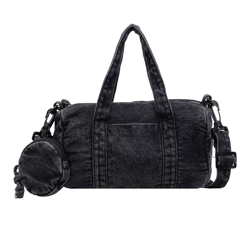 

Denim Bag Women s Large Capacity Shoulder Underarm Bag Commuter Pillow Bag чорний