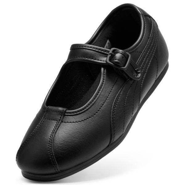 Puma Tackle Ette L Sommer Ausgeschnitten Einfacher Knopf Vielseitig Retro Dünne Sohle Training Klassisch Elegant Mary Jane Freizeitschuhe 408551-01