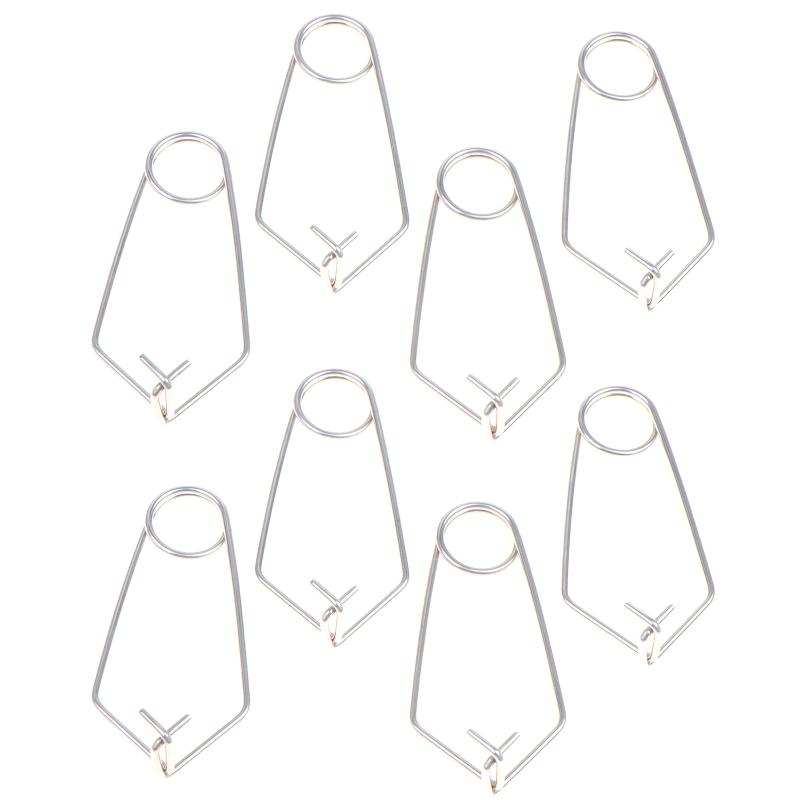 Spring Wire Rope Sleeve Clip 4/8PCS Lightweight Sturdy Cable Holding Clip for Backpacking Camping Gear Organization