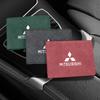 Keychain Car Driver License Leather Bag Auto Driving Documents Wallet For Mitsubishi Eclipse Lancer Pajero ASX Colt I200 Space