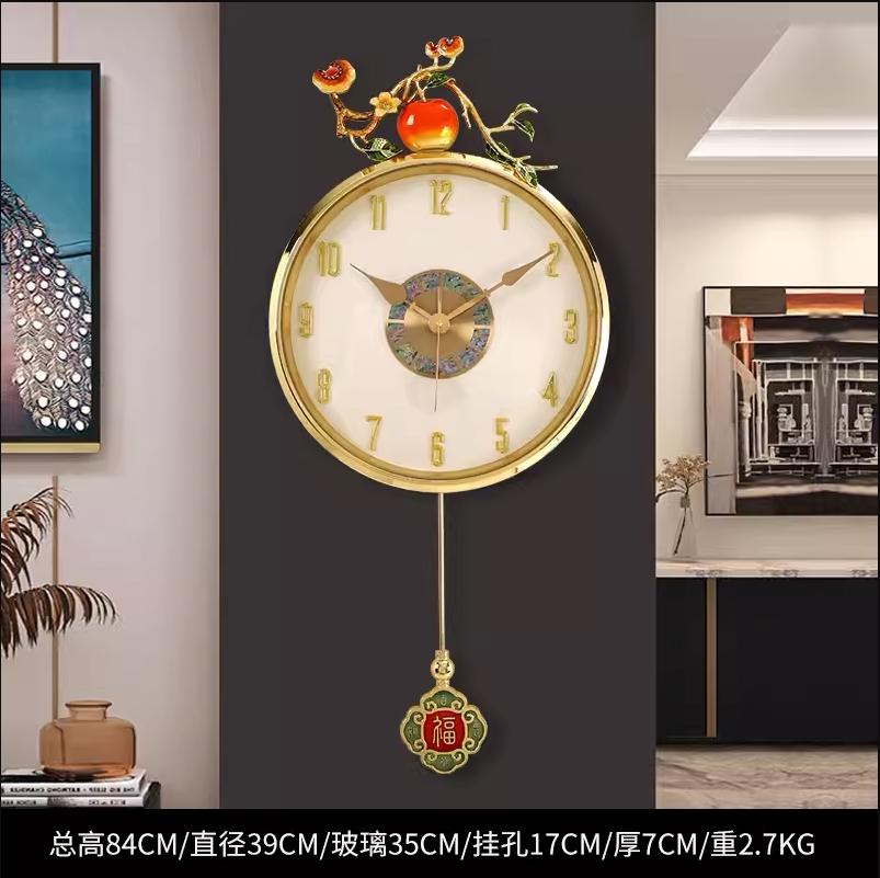 Design Nordic Wall Watch Restaurant Fashion Round Quartz Creative Silent Wall Clocks Aesthetic Interior Horloge Home Decoration