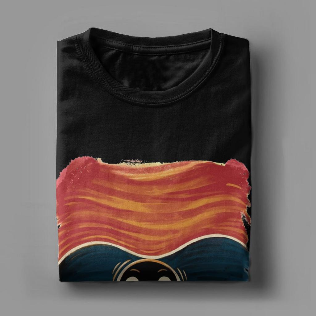 Noot Noot Scream Pingu T-Shirt Herren 100% Baumwolle Lustige T-Shirts Rundhals T-Shirt Kurzarm Tops Übergröße