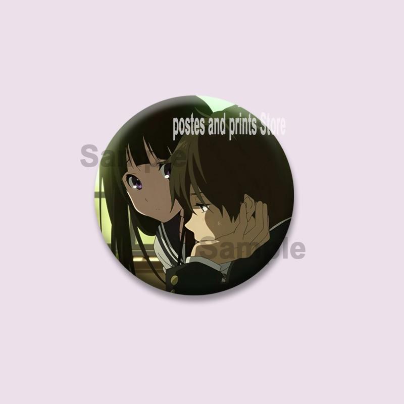 Cute Anime Hyouka Enamel Pins Clothing Bag Hat Jewelry Accessories Cartoon Round Brooch Eru Chitanda Animation Badge Toys Gifts