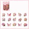 30pcs Butterfly Transparent Decorative Stickers for Journaling Scrapbooking Planner DIY Crafts Aesthetic Sticker