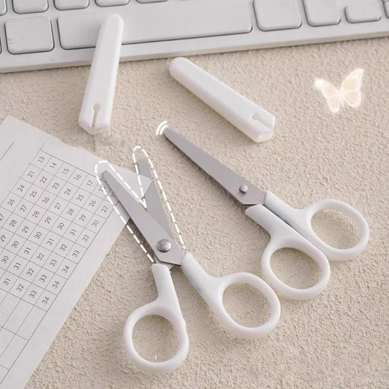 Childproof Protective Hat Scissors Additional Untarnished Sharpeners Ergonomic Grip Transportable Cutting Tool For Crafting Office
