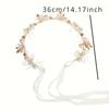 1pc Women's Elegant Floral Headpiece with Rhinestones & Zinc Alloy Fairy-Tale Design Wedding Bridal Hair Accessories