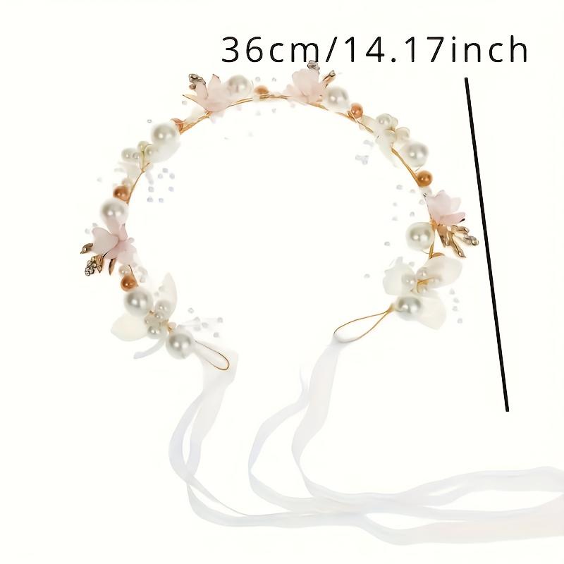 1pc Women's Elegant Floral Headpiece with Rhinestones & Zinc Alloy Fairy-Tale Design Wedding Bridal Hair Accessories